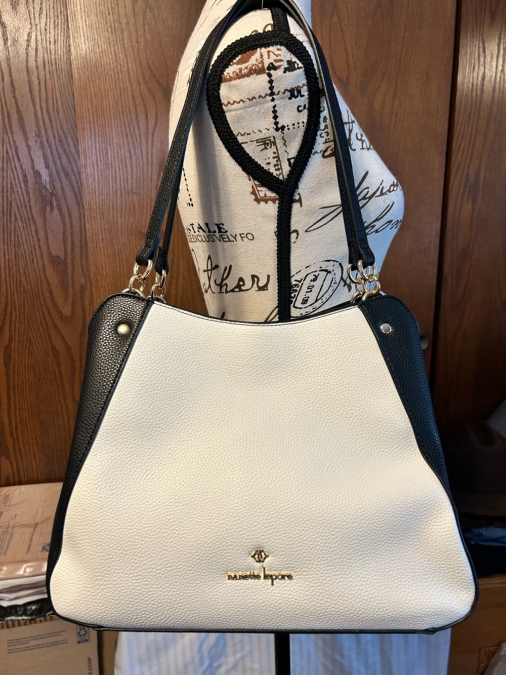 Nanette Lepore - White and Black Tote Bag - Like New